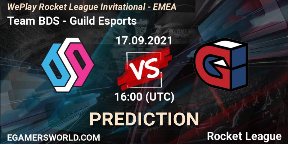 Team BDS vs Guild Esports: Betting TIp, Match Prediction. 17.09.2021 at 16:00. Rocket League, WePlay Rocket League Invitational - EMEA