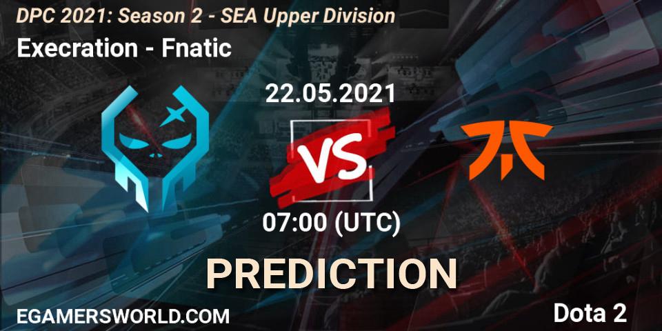 Execration vs Fnatic: Betting TIp, Match Prediction. 22.05.21. Dota 2, DPC 2021: Season 2 - SEA Upper Division