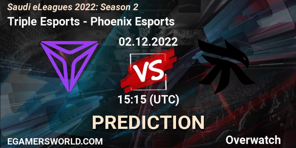 Triple Esports vs Phoenix Esports: Betting TIp, Match Prediction. 02.12.22. Overwatch, Saudi eLeagues 2022: Season 2