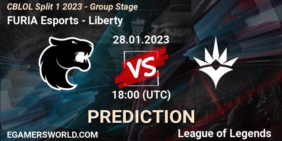FURIA Esports vs Liberty: Betting TIp, Match Prediction. 28.01.23. LoL, CBLOL Split 1 2023 - Group Stage