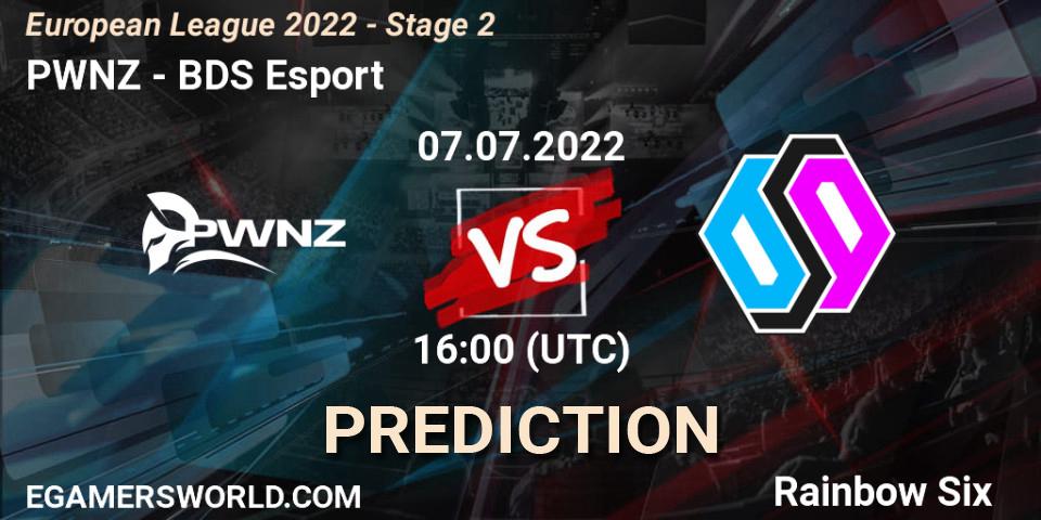 PWNZ vs BDS Esport: Betting TIp, Match Prediction. 07.07.22. Rainbow Six, European League 2022 - Stage 2