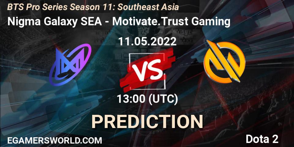 Nigma Galaxy SEA vs Motivate.Trust Gaming: Betting TIp, Match Prediction. 11.05.22. Dota 2, BTS Pro Series Season 11: Southeast Asia