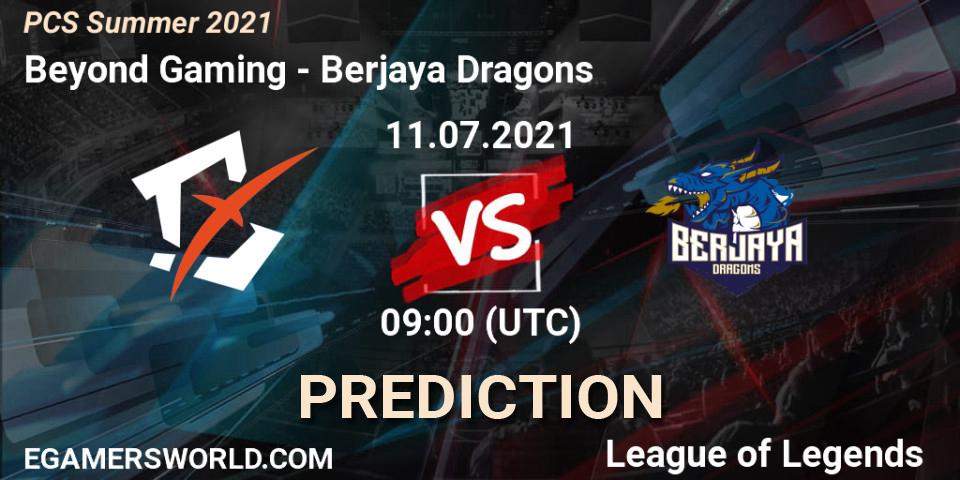 Beyond Gaming vs Berjaya Dragons: Betting TIp, Match Prediction. 11.07.2021 at 09:20. LoL, PCS Summer 2021