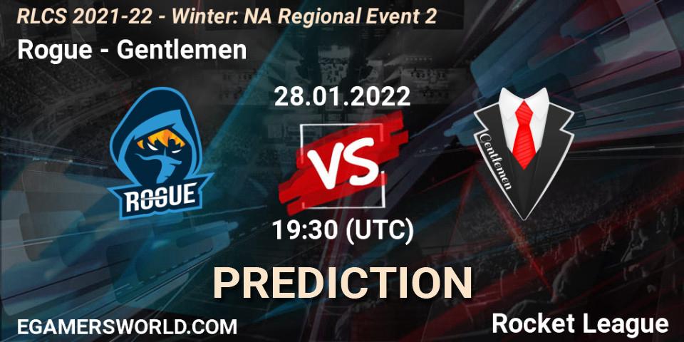 Rogue vs Gentlemen: Betting TIp, Match Prediction. 28.01.2022 at 19:30. Rocket League, RLCS 2021-22 - Winter: NA Regional Event 2