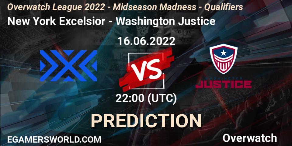 New York Excelsior vs Washington Justice: Betting TIp, Match Prediction. 16.06.22. Overwatch, Overwatch League 2022 - Midseason Madness - Qualifiers