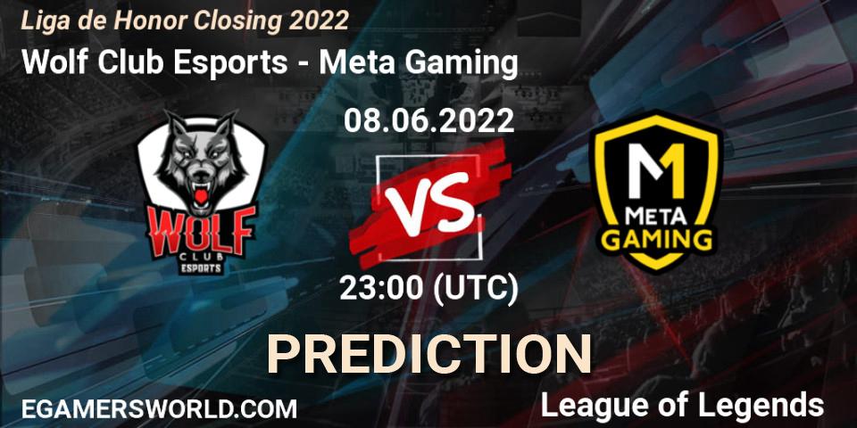 Wolf Club Esports vs Meta Gaming: Betting TIp, Match Prediction. 08.06.2022 at 23:00. LoL, Liga de Honor Closing 2022
