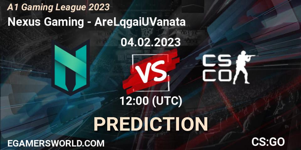 Nexus Gaming vs AreLqgaiUVanata: Betting TIp, Match Prediction. 04.02.23. CS2 (CS:GO), A1 Gaming League 2023