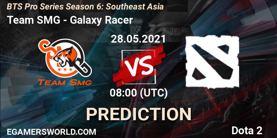 Team SMG vs Galaxy Racer: Betting TIp, Match Prediction. 28.05.2021 at 08:01. Dota 2, BTS Pro Series Season 6: Southeast Asia