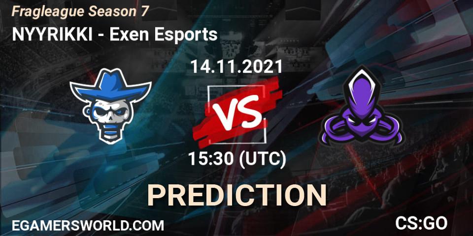 Conquer vs Exen Esports: Betting TIp, Match Prediction. 14.11.2021 at 15:30. Counter-Strike (CS2), Fragleague Season 7