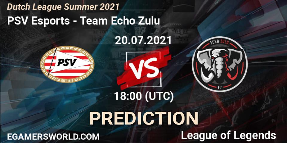 PSV Esports vs Team Echo Zulu: Betting TIp, Match Prediction. 20.07.2021 at 18:00. LoL, Dutch League Summer 2021