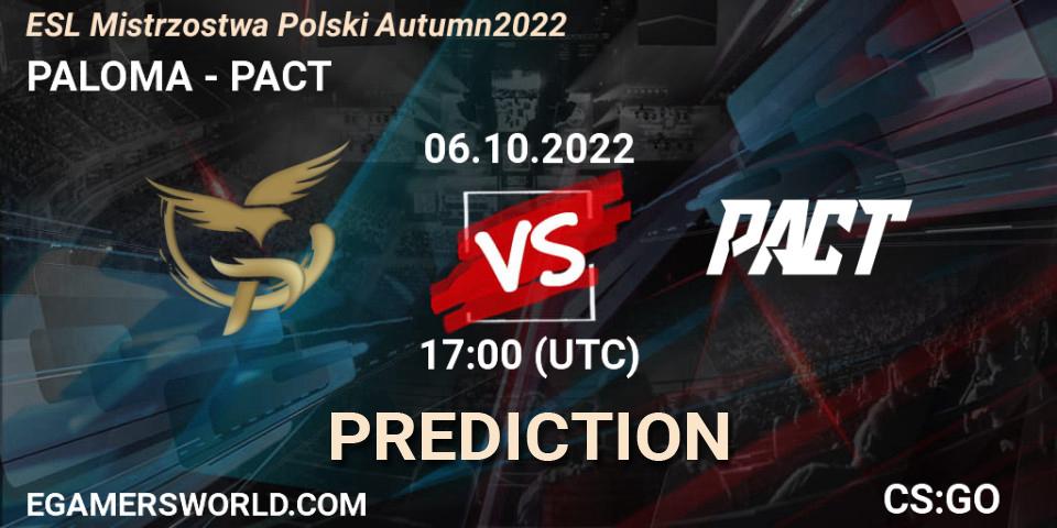 PALOMA vs Thunder Awaken: Betting TIp, Match Prediction. 06.10.22. CS2 (CS:GO), ESL Mistrzostwa Polski Autumn 2022