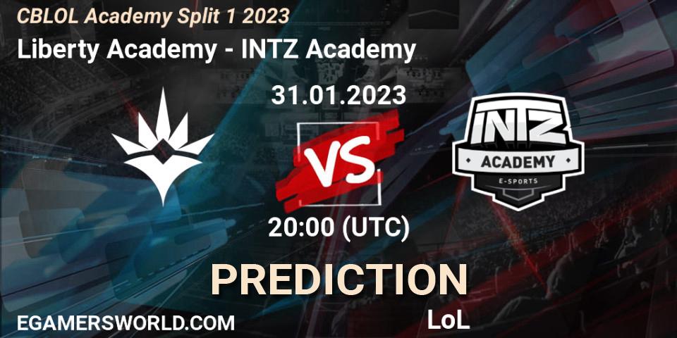 Liberty Academy vs INTZ Academy: Betting TIp, Match Prediction. 31.01.2023 at 20:00. LoL, CBLOL Academy Split 1 2023