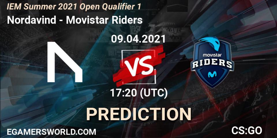 Nordavind vs Movistar Riders: Betting TIp, Match Prediction. 09.04.2021 at 17:20. Counter-Strike (CS2), IEM Summer 2021 Open Qualifier 1