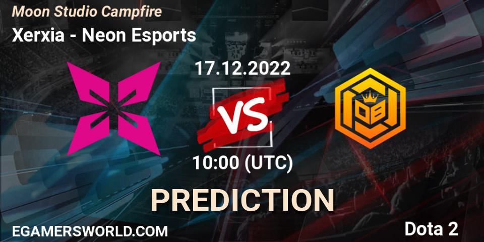 Xerxia vs Neon Esports: Betting TIp, Match Prediction. 17.12.22. Dota 2, Moon Studio Campfire