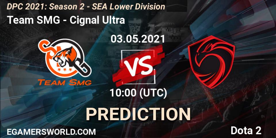 Team SMG vs Cignal Ultra: Betting TIp, Match Prediction. 03.05.2021 at 10:01. Dota 2, DPC 2021: Season 2 - SEA Lower Division