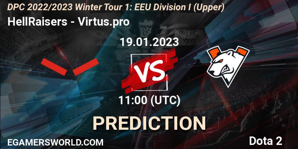 HellRaisers vs Virtus.pro: Betting TIp, Match Prediction. 19.01.23. Dota 2, DPC 2022/2023 Winter Tour 1: EEU Division I (Upper)