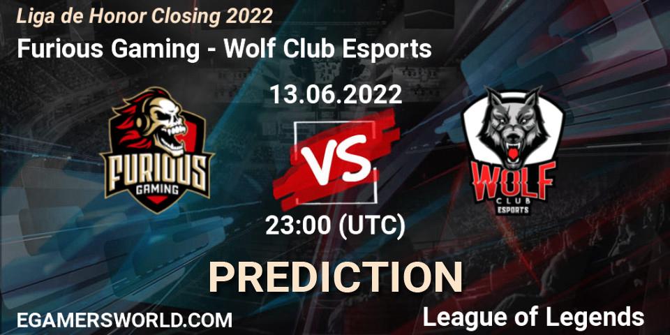 Furious Gaming vs Wolf Club Esports: Betting TIp, Match Prediction. 13.06.22. LoL, Liga de Honor Closing 2022