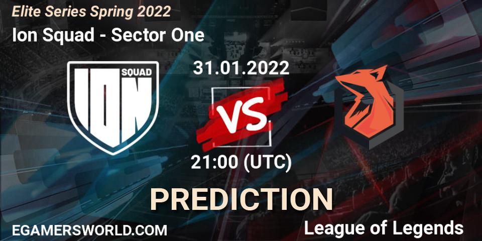 Ion Squad vs Sector One: Betting TIp, Match Prediction. 31.01.2022 at 21:00. LoL, Elite Series Spring 2022