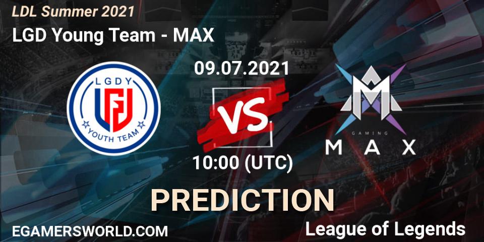LGD Young Team vs MAX: Betting TIp, Match Prediction. 09.07.21. LoL, LDL Summer 2021