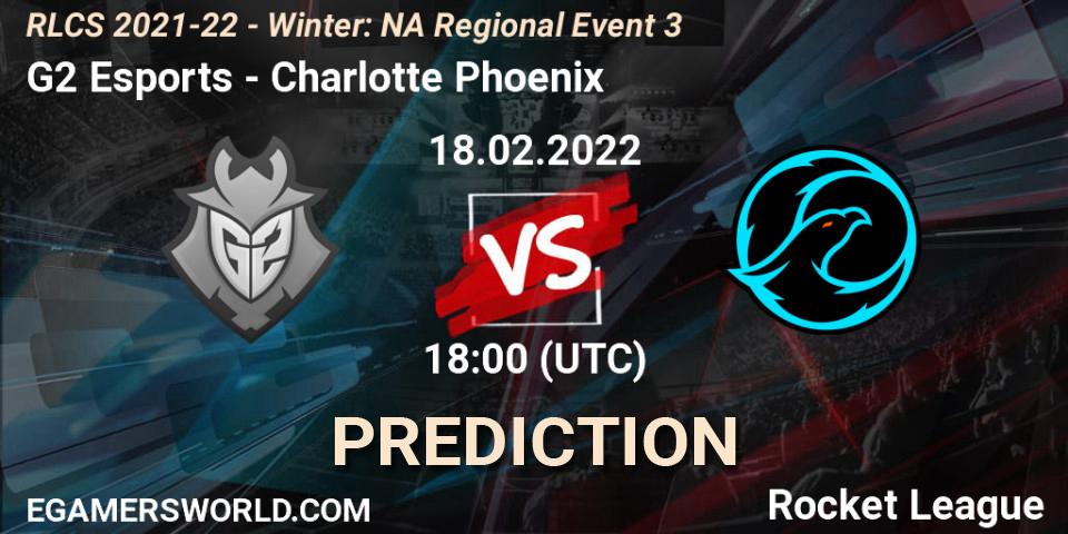 G2 Esports vs Charlotte Phoenix: Betting TIp, Match Prediction. 18.02.22. Rocket League, RLCS 2021-22 - Winter: NA Regional Event 3