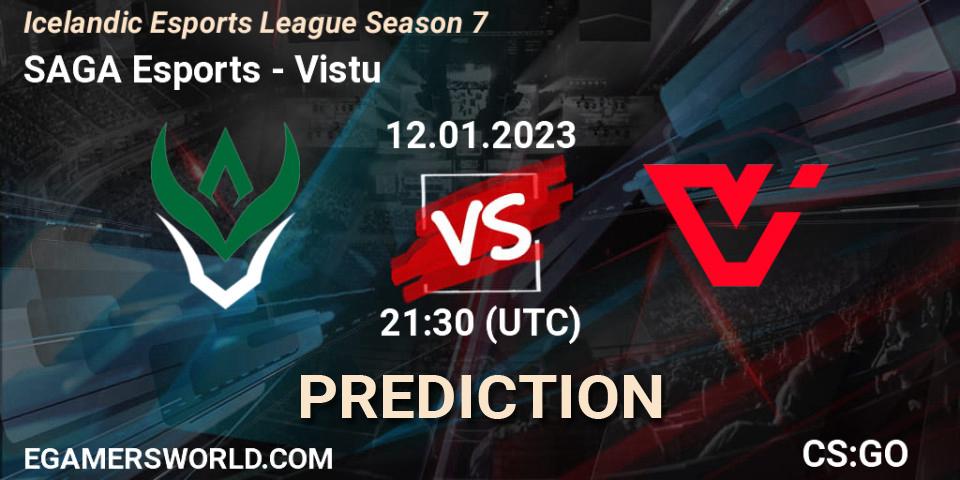 SAGA Esports vs Viðstöðu: Betting TIp, Match Prediction. 12.01.23. CS2 (CS:GO), Icelandic Esports League Season 7