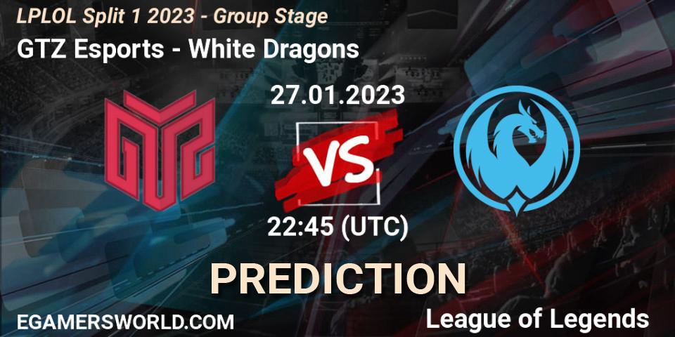 GTZ Bulls vs White Dragons: Betting TIp, Match Prediction. 27.01.23. LoL, LPLOL Split 1 2023 - Group Stage