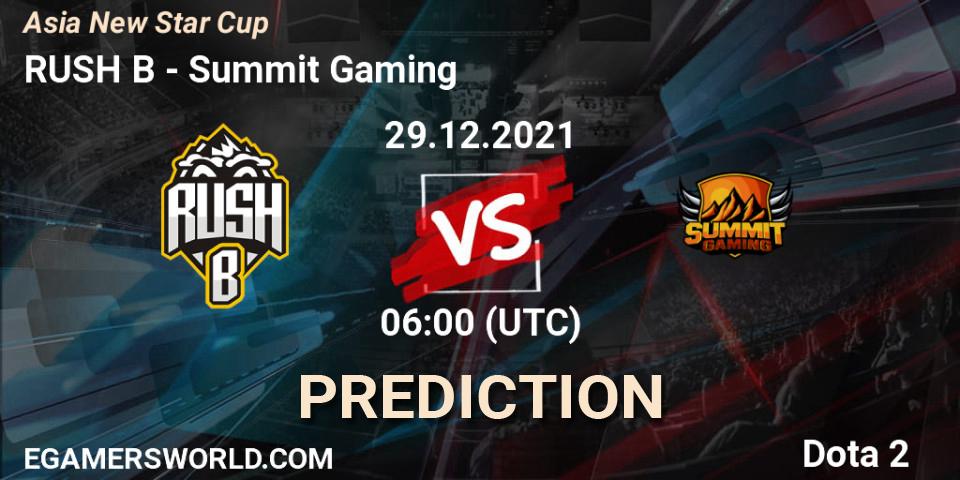 RUSH B vs Forest: Betting TIp, Match Prediction. 29.12.21. Dota 2, Asia New Star Cup