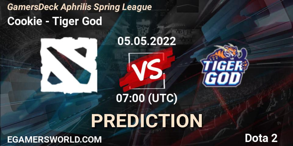 Cookie vs Tiger God: Betting TIp, Match Prediction. 05.05.2022 at 07:00. Dota 2, GamersDeck Aphrilis Spring League