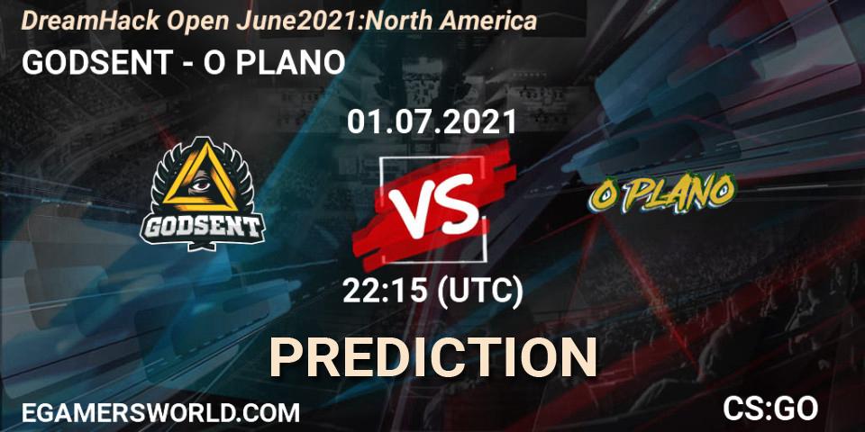 GODSENT vs O PLANO: Betting TIp, Match Prediction. 01.07.2021 at 22:15. Counter-Strike (CS2), DreamHack Open June 2021: North America