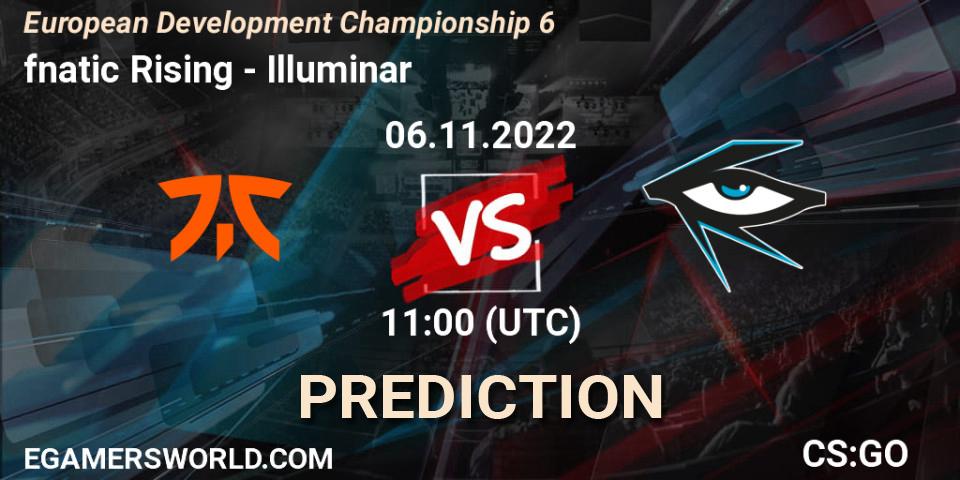 fnatic Rising vs Illuminar: Betting TIp, Match Prediction. 06.11.22. CS2 (CS:GO), European Development Championship Season 6
