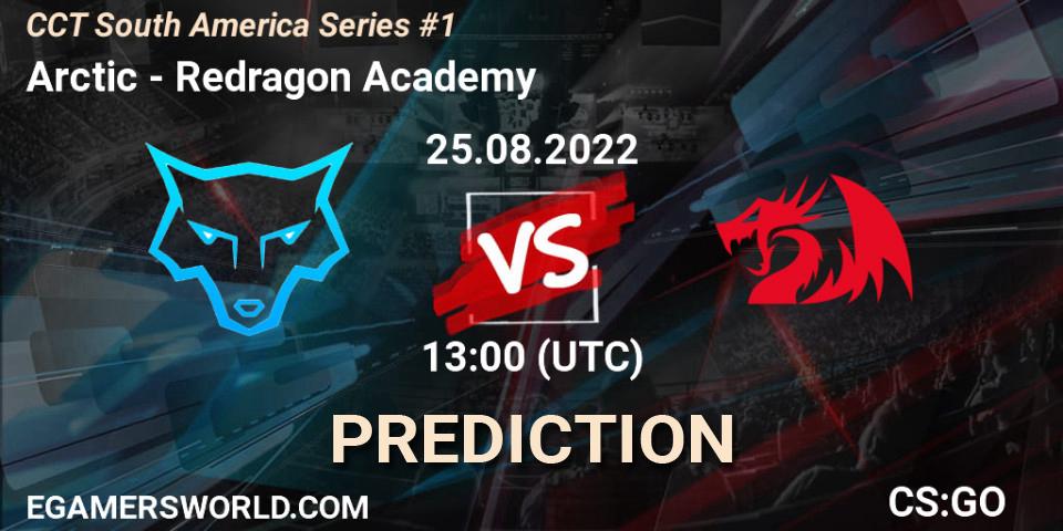 Arctic vs Redragon Academy: Betting TIp, Match Prediction. 25.08.2022 at 13:00. Counter-Strike (CS2), CCT South America Series #1