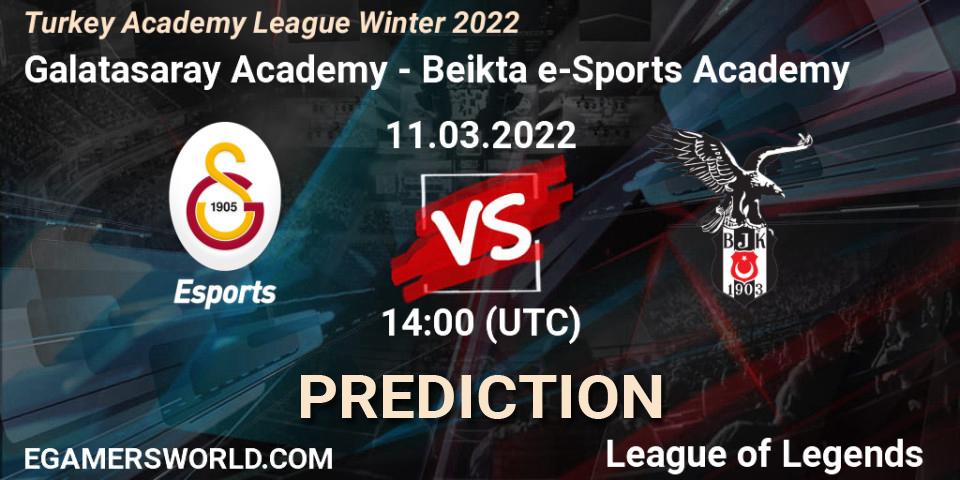 Galatasaray Academy vs Beşiktaş e-Sports Academy: Betting TIp, Match Prediction. 11.03.22. LoL, Turkey Academy League Winter 2022