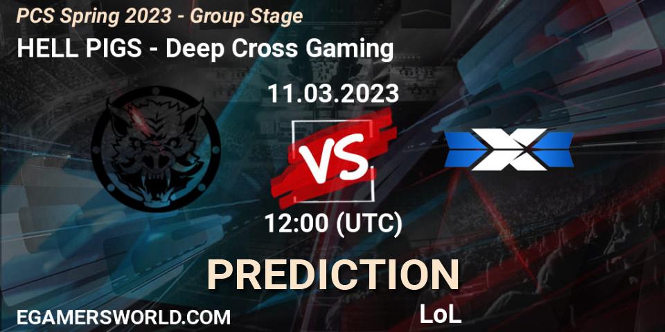 HELL PIGS vs Deep Cross Gaming: Betting TIp, Match Prediction. 12.02.2023 at 10:00. LoL, PCS Spring 2023 - Group Stage