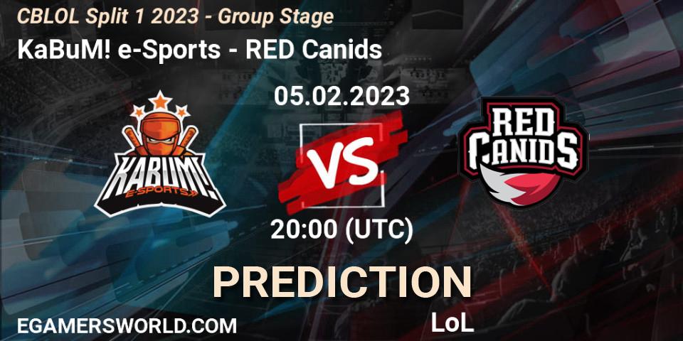KaBuM! e-Sports vs RED Canids: Betting TIp, Match Prediction. 05.02.23. LoL, CBLOL Split 1 2023 - Group Stage