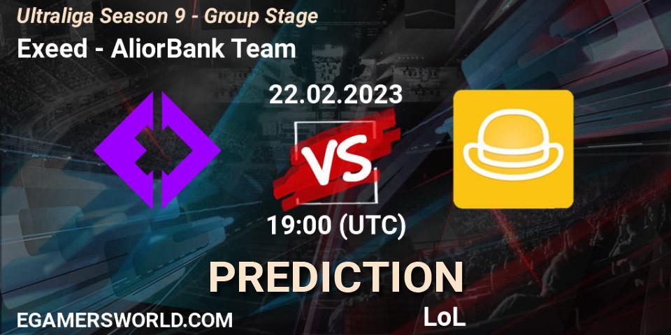Exeed vs AliorBank Team: Betting TIp, Match Prediction. 27.02.2023 at 19:15. LoL, Ultraliga Season 9 - Group Stage