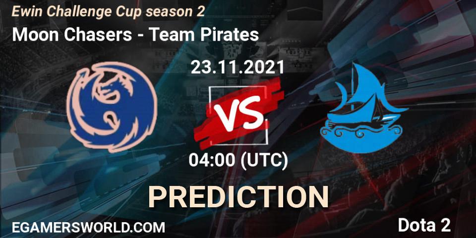 Moon Chasers vs Team Pirates: Betting TIp, Match Prediction. 23.11.2021 at 04:09. Dota 2, Ewin Challenge Cup season 2