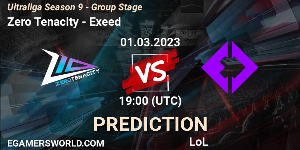 Zero Tenacity vs Exeed: Betting TIp, Match Prediction. 01.03.23. LoL, Ultraliga Season 9 - Group Stage