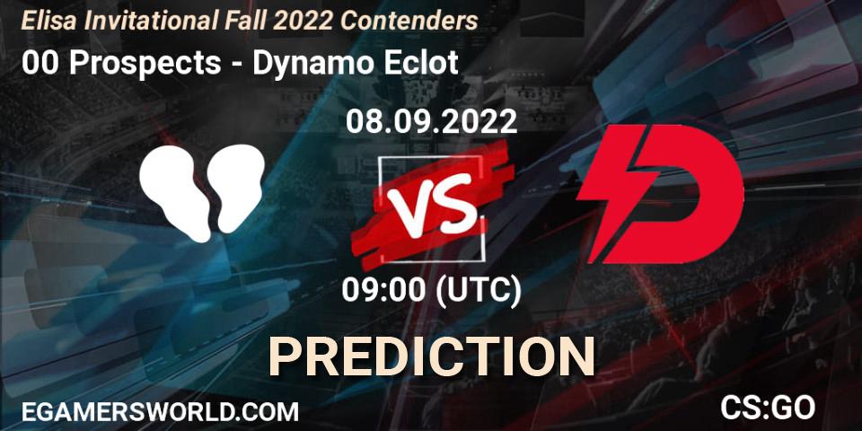 00 Prospects vs Dynamo Eclot: Betting TIp, Match Prediction. 08.09.22. CS2 (CS:GO), Elisa Invitational Fall 2022 Contenders