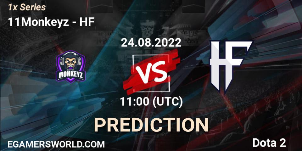 11Monkeyz vs HF: Betting TIp, Match Prediction. 24.08.2022 at 11:00. Dota 2, 1x Series