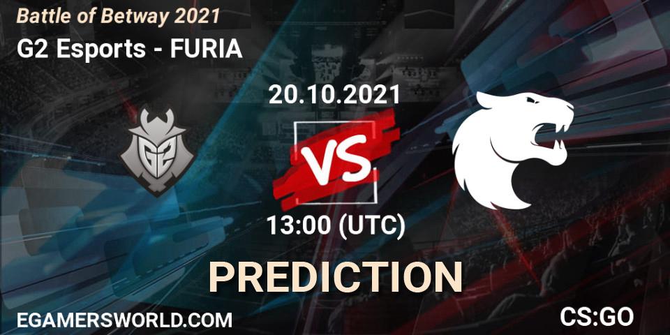 G2 Esports vs FURIA: Betting TIp, Match Prediction. 20.10.21. CS2 (CS:GO), Battle of Betway 2021