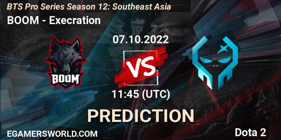 BOOM vs Execration: Betting TIp, Match Prediction. 07.10.22. Dota 2, BTS Pro Series Season 12: Southeast Asia