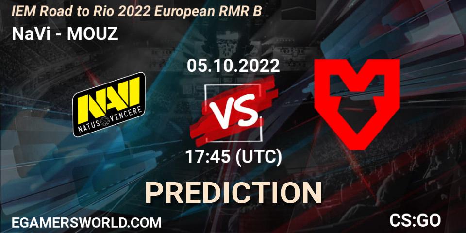 NaVi vs MOUZ: Betting TIp, Match Prediction. 05.10.22. CS2 (CS:GO), IEM Road to Rio 2022 European RMR B