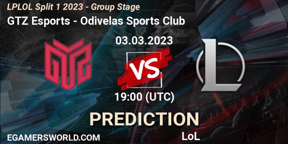 GTZ Bulls vs Odivelas Sports Club: Betting TIp, Match Prediction. 03.02.23. LoL, LPLOL Split 1 2023 - Group Stage