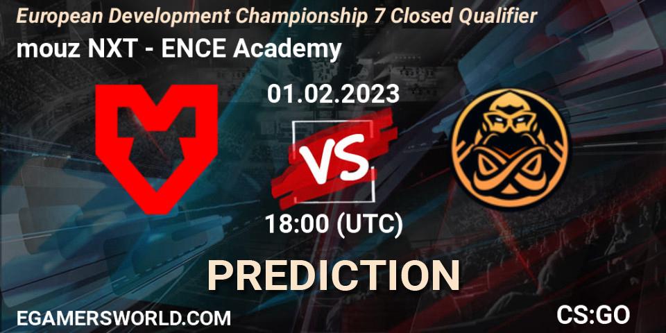 mouz NXT vs ENCE Academy: Betting TIp, Match Prediction. 31.01.23. CS2 (CS:GO), European Development Championship 7 Closed Qualifier