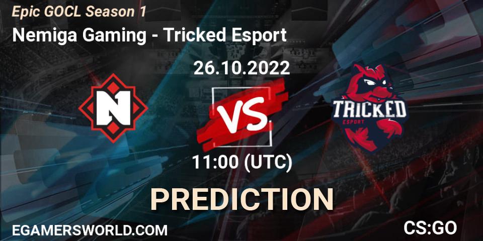 Nemiga Gaming vs Tricked Esport: Betting TIp, Match Prediction. 26.10.22. CS2 (CS:GO), Global Offensive Champions League Season 1