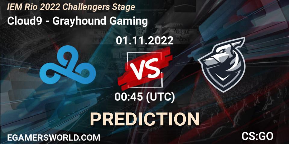 Cloud9 vs Grayhound Gaming: Betting TIp, Match Prediction. 01.11.22. CS2 (CS:GO), IEM Rio 2022 Challengers Stage