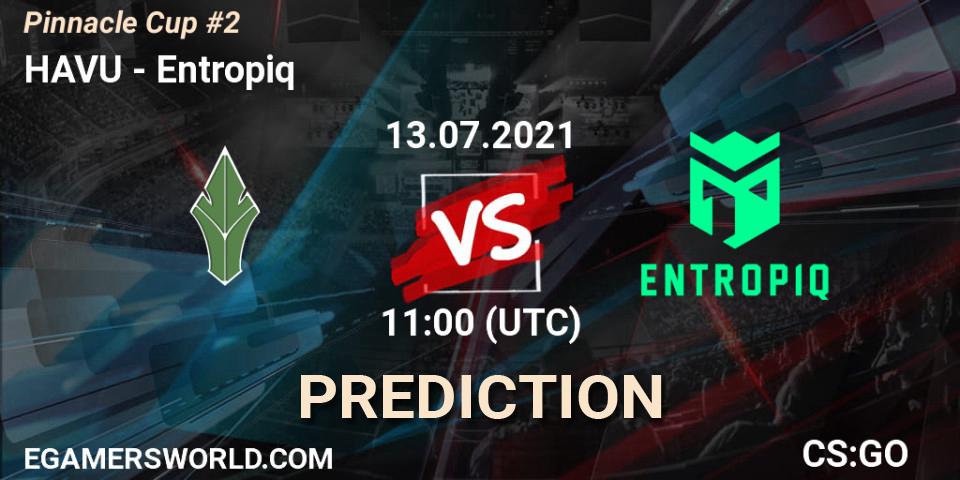 HAVU vs Entropiq: Betting TIp, Match Prediction. 13.07.2021 at 11:00. Counter-Strike (CS2), Pinnacle Cup #2