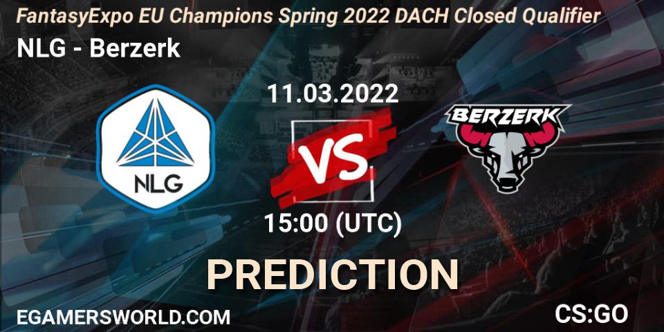 NLG vs Berzerk: Betting TIp, Match Prediction. 11.03.2022 at 15:00. Counter-Strike (CS2), FantasyExpo EU Champions Spring 2022 DACH Closed Qualifier