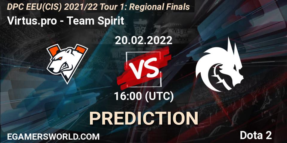 Virtus.pro vs Team Spirit: Betting TIp, Match Prediction. 20.02.22. Dota 2, DPC EEU(CIS) 2021/22 Tour 1: Regional Finals