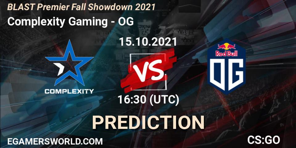 Complexity Gaming vs OG: Betting TIp, Match Prediction. 15.10.21. CS2 (CS:GO), BLAST Premier Fall Showdown 2021